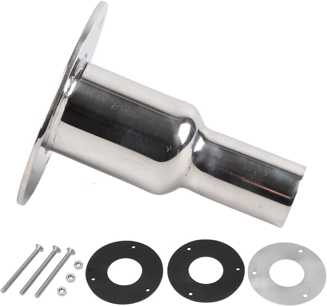 24 Mm OD Thru Hull Auspuff Skin Fitting 316 Edelstahl Spiegelpoliert Thru Hull Auspuffrohr für Heizu