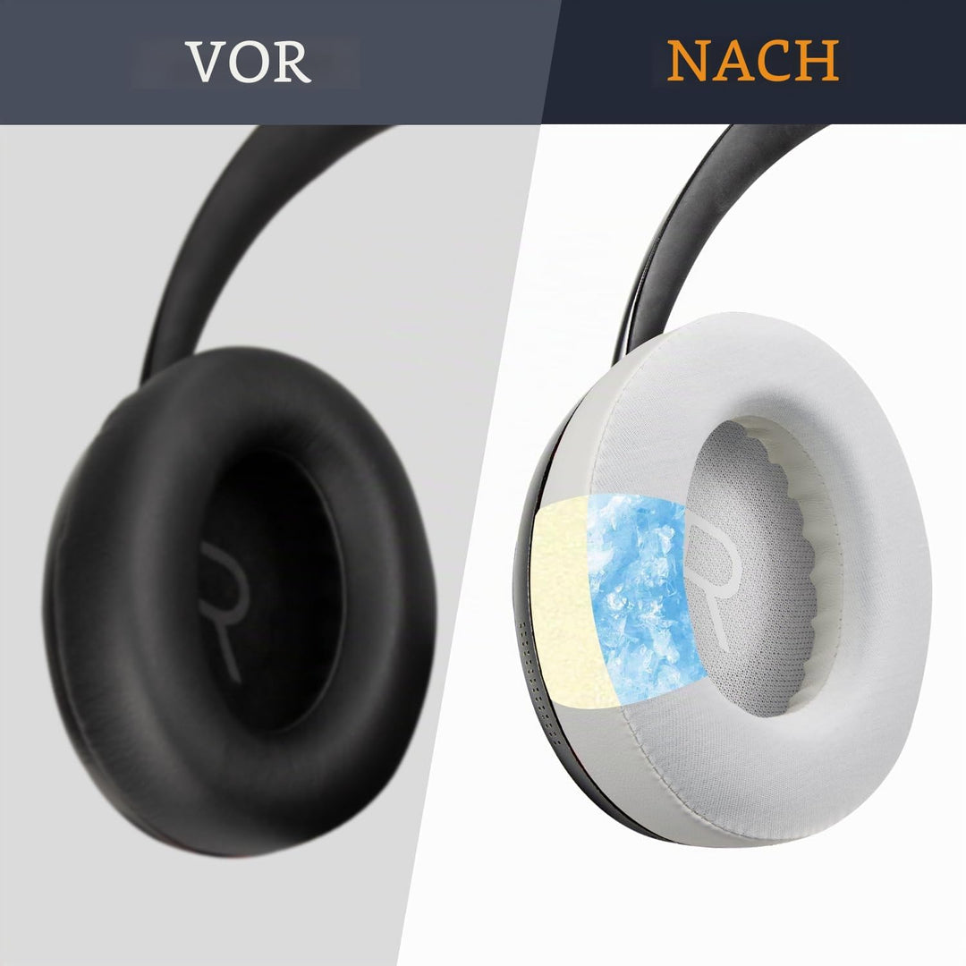 SOULWIT Kühlgel Ersatzpolster Ersatz Ohrpolster für Bose 700 (NC700 NC 700) Noise Cancelling Kopfhör