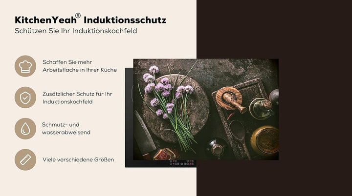 KitchenYeah© Herdabdeckplatte Einteilig Ceranfeld Abdeckplatte Küche Deko Ceranfeldabdeckung Herdabd
