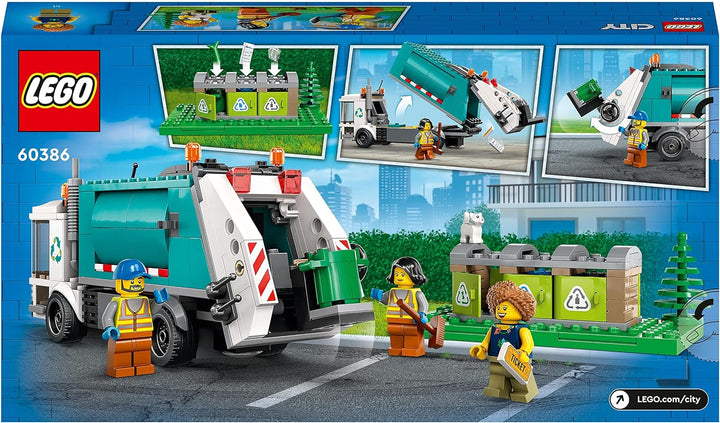 LEGO City Müllabfuhr, Müllwagen Spielzeug mit Mülltonnen für Kinder ab 5 Jahren, Lern- und Sortiersp