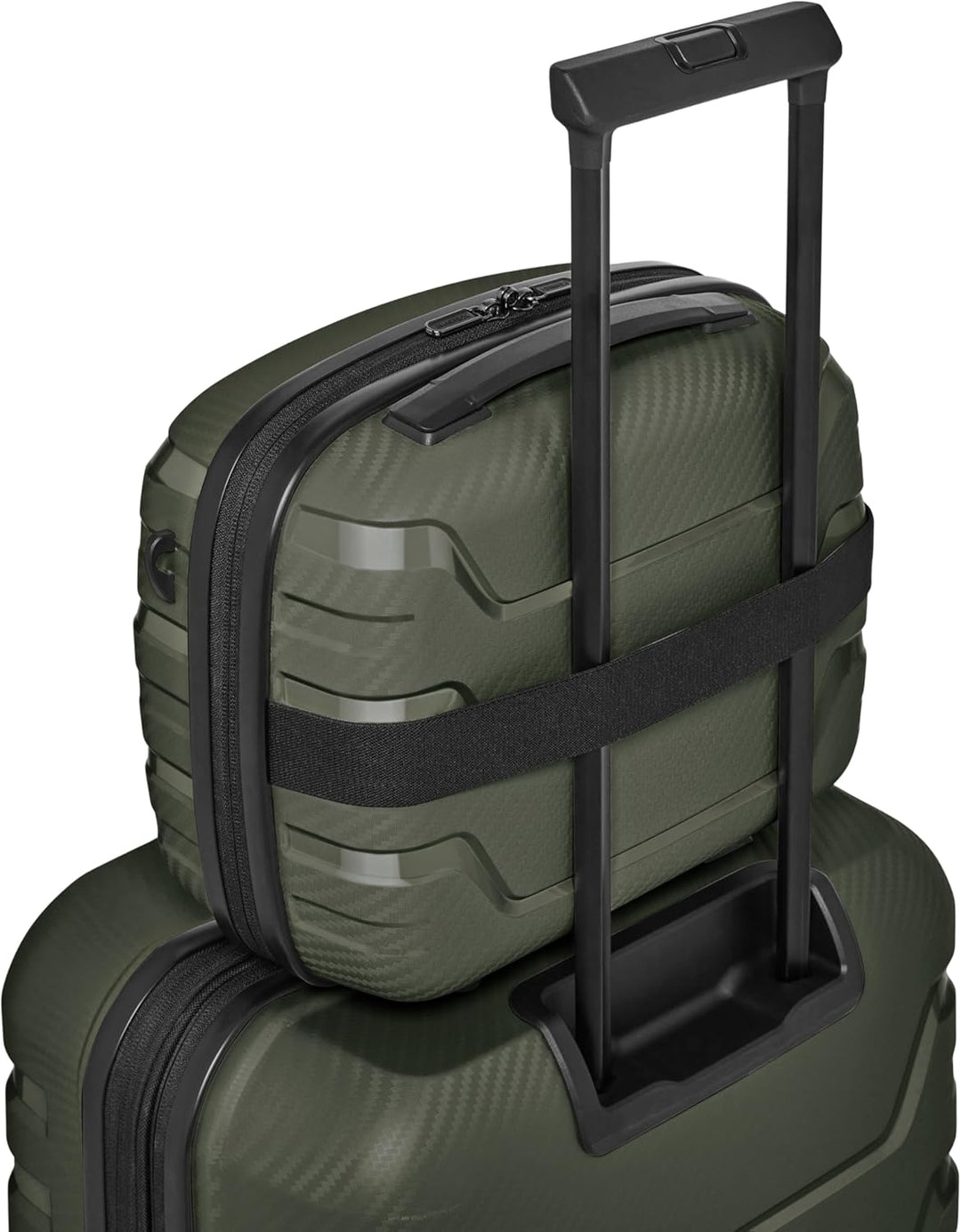 SMARTBOX Hartschalen Handgepäck Kosmetik-Koffer | Stabiles Beauty-Case mit Aufsteckfunktion | 34 x 1