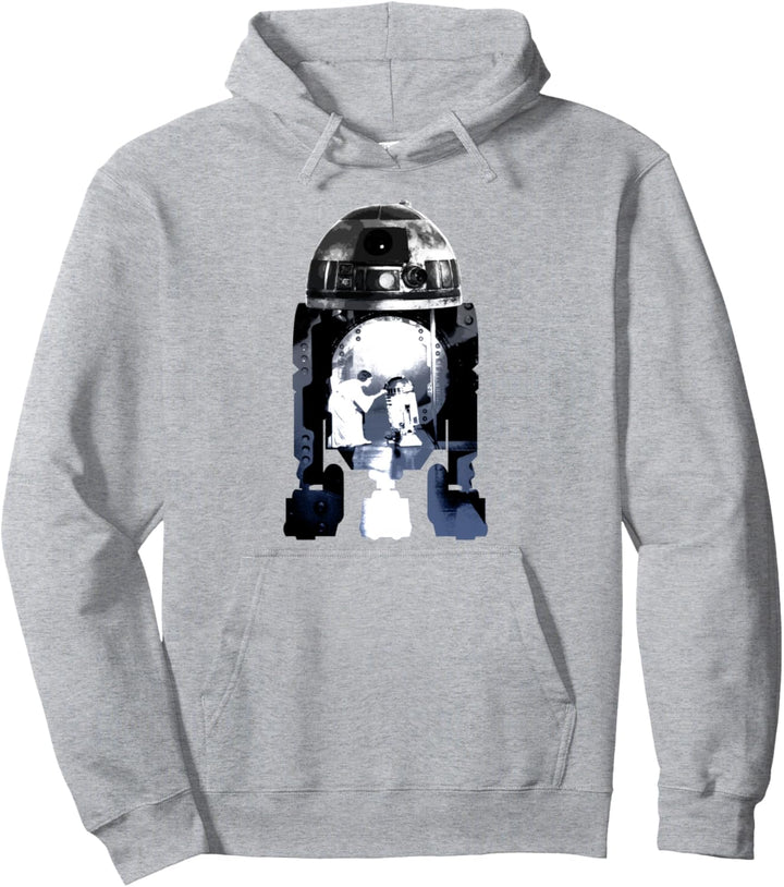 Star Wars R2-D2 Talking To Leia Portrait Pullover Hoodie