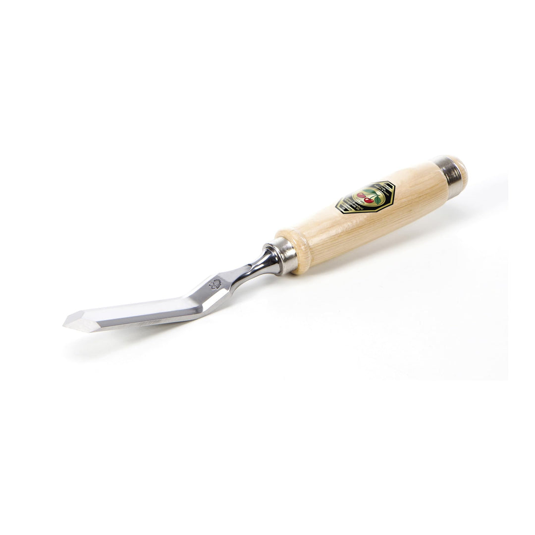 Kirschen 2326958 Stechbeitel gekröpft mit spitzer Schneide 12 mm, beige/silber Beige / Silber 12 mm,