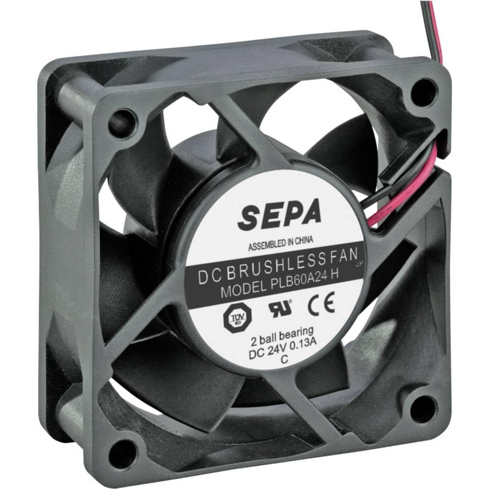 SEPA PLB60A24SE16A Axialventilator 24 V/DC 36,7 m³/h (L x B x H) 60 x 60 x 25 mm