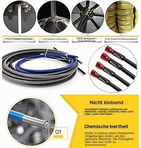 Motorrad-Bremsschlauch, geflochten, 400–2400 mm, hydraulisches Kupplungsrohr, Öl, DOT, Flüssigkeitsl