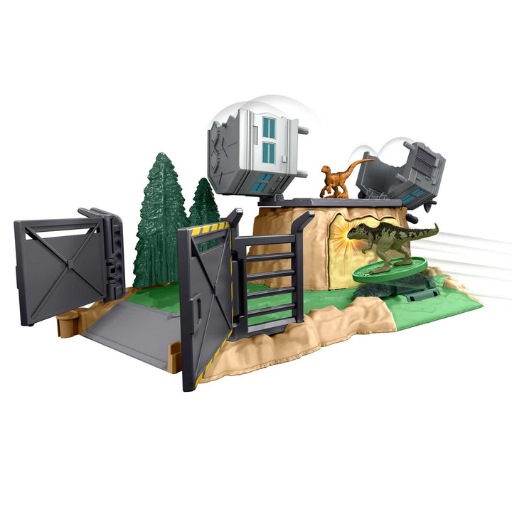 Jurassic World HFF12 - Dominion Minis Giganotosaurus Spielset mit 2 Mini-Dinosaurier-Figuren, mehrer