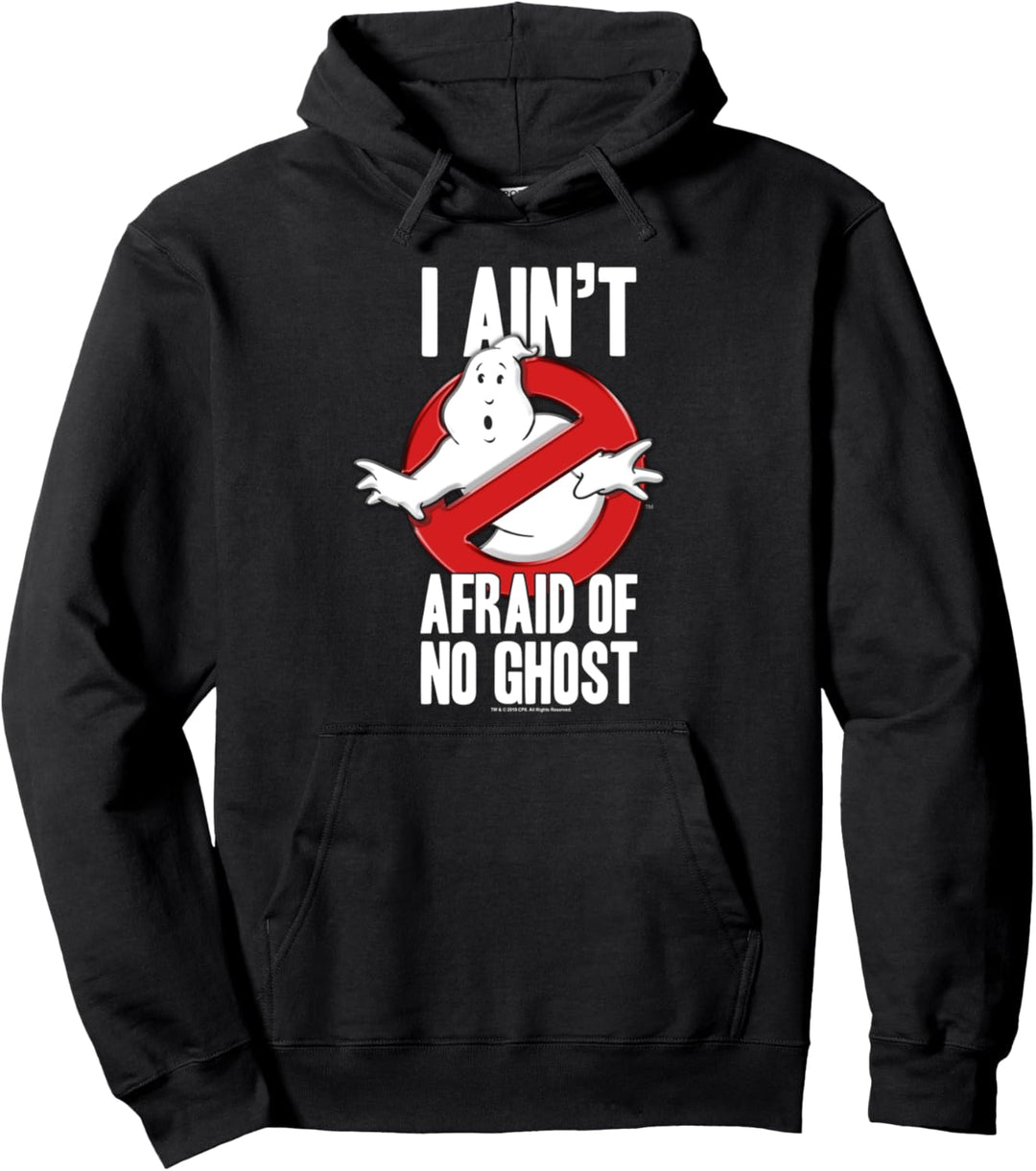 Ghostbusters I Ain't Afraid Of No Ghost Bold Text Pullover Hoodie