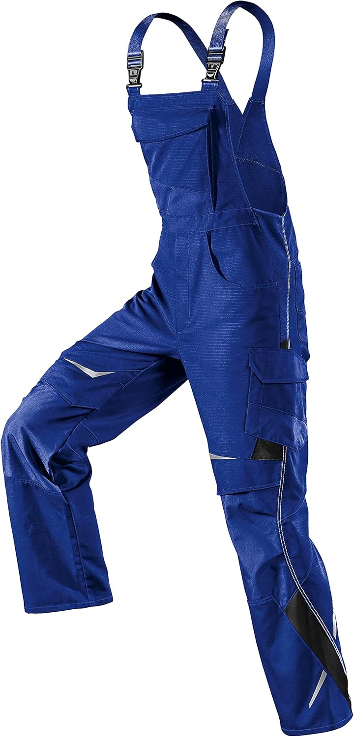 KÜBLER Workwear | PULSSCHLAG Arbeitslatzhose | kbl.blau/schwarz | Grösse 25 25 Kornblumenblau / Schw