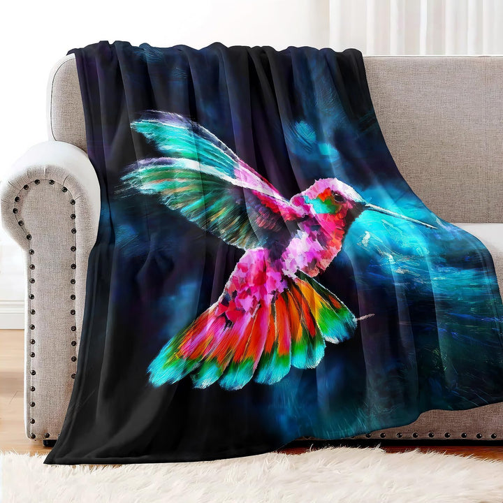 YISUMEI Decke 150x200 cm Kuscheldecken Sanft Flanell Weich Fleecedecke Bunter Vogel 150 x 200 cm, 15