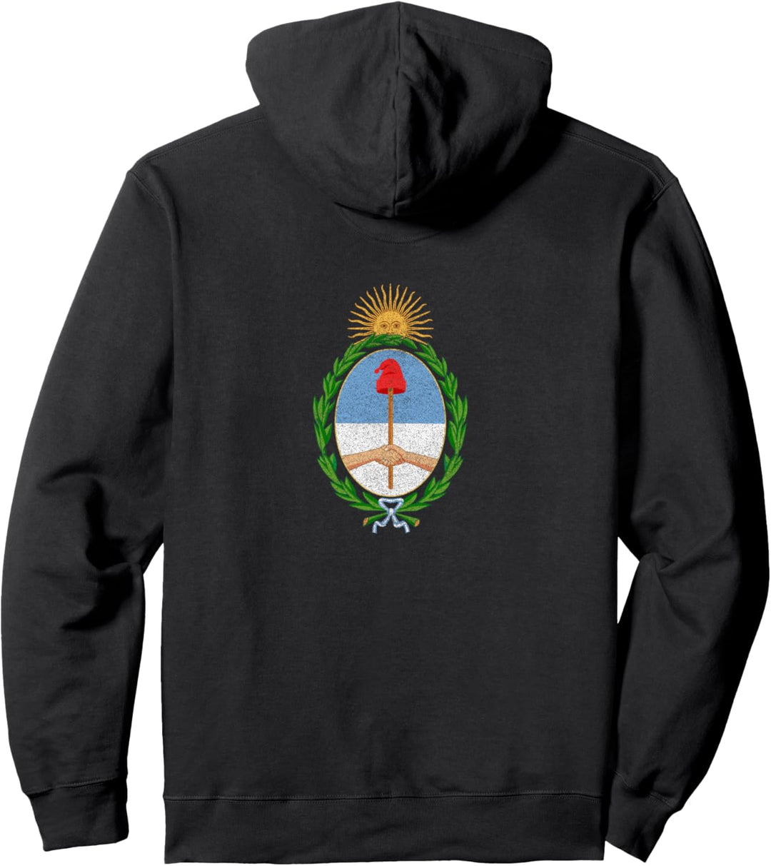 The Coat of Arms of Argentina, distressed Pullover Hoodie