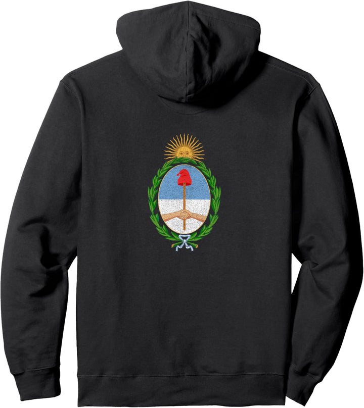 The Coat of Arms of Argentina, distressed Pullover Hoodie