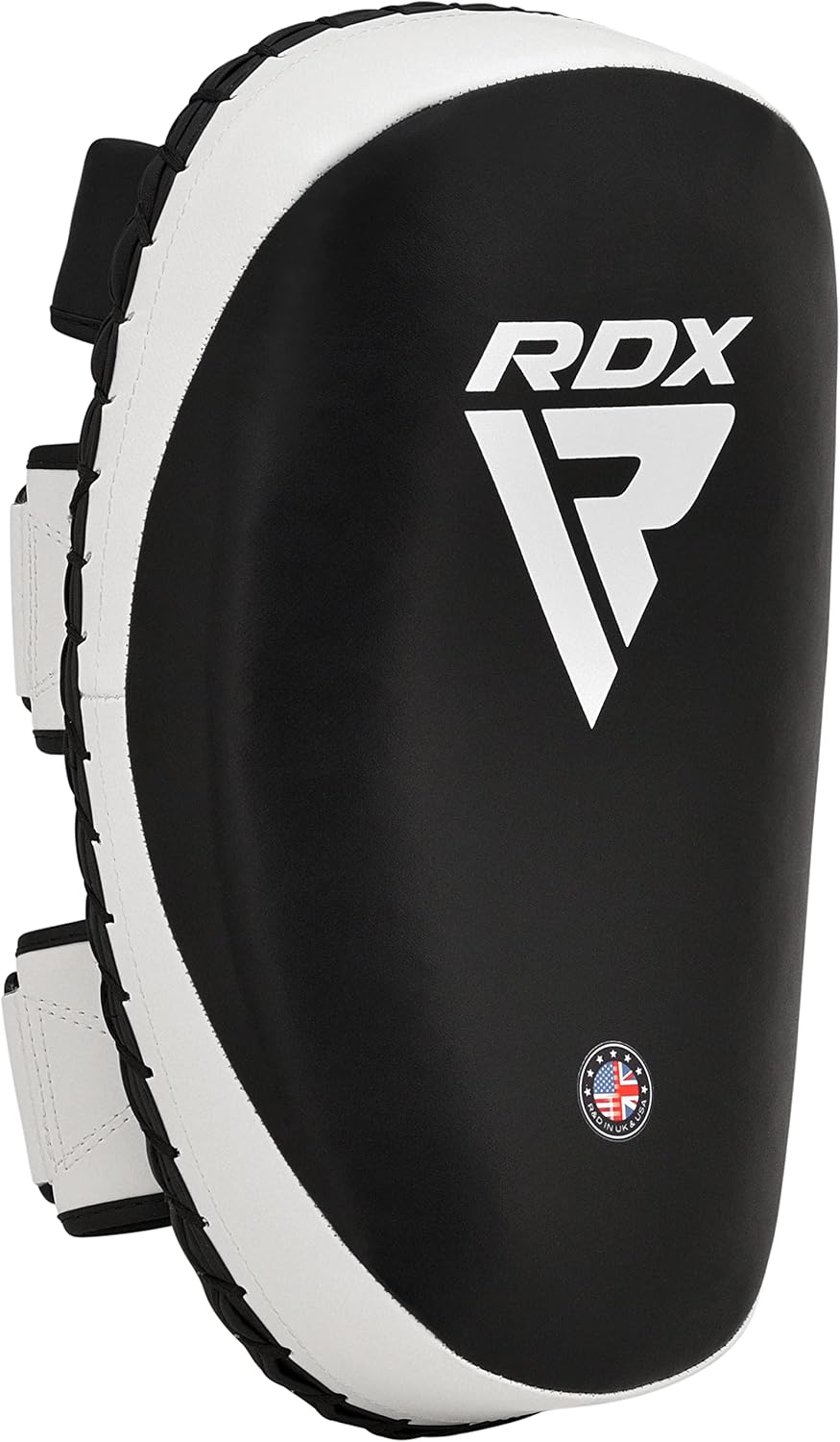 RDX Thai Pads for Kickboxing Muay Thai with Solid Handle Grip, Maya Hide Leather Curved Strike Shiel