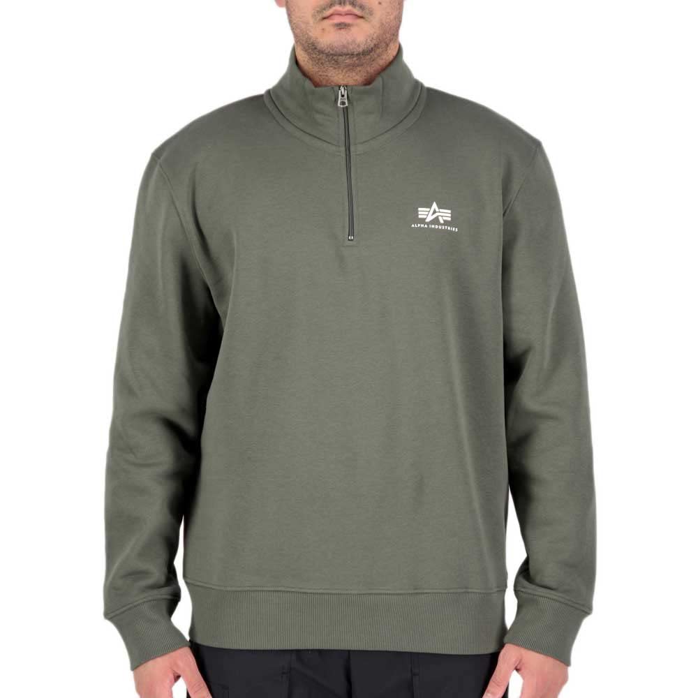 Alpha Industries Herren Alpha Industries Half Zip Sweater Sl Sweatshirt für Herren Sweatshirt (1er P