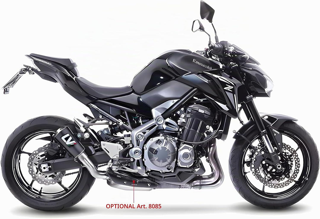 Endschalldämpfer LeoVince SLIP-ON SBK LV-10, Carbon, Edelstahl Kappe, mit Zulassung für Kawasaki Z 9