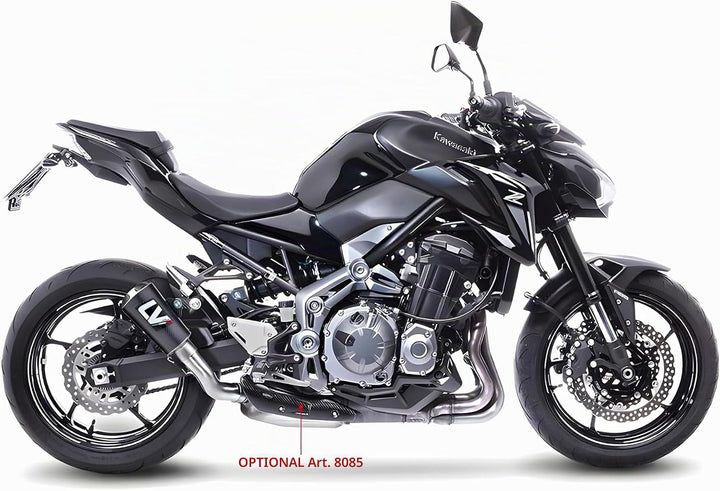 Endschalldämpfer LeoVince SLIP-ON SBK LV-10, Carbon, Edelstahl Kappe, mit Zulassung für Kawasaki Z 9
