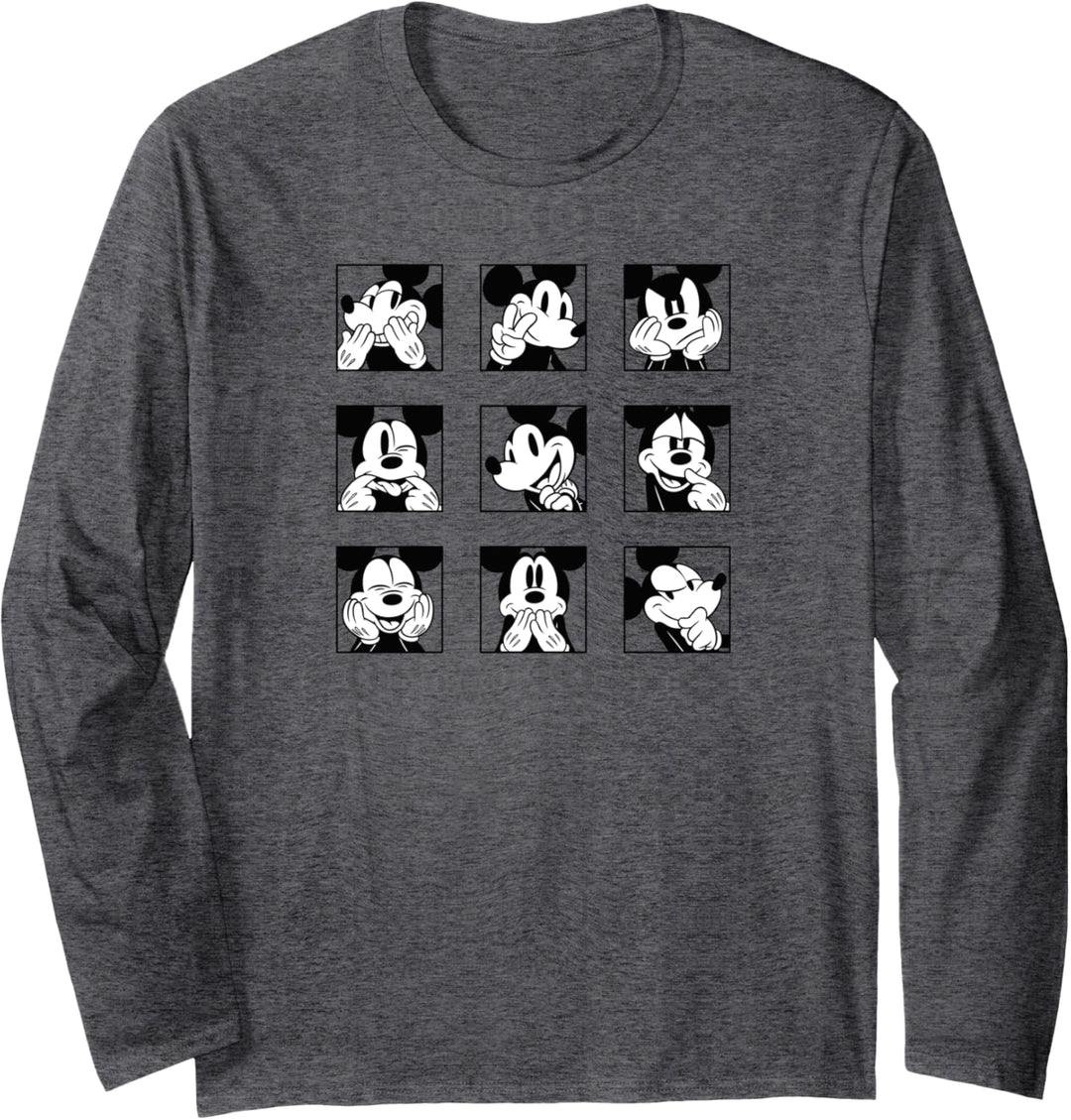 Disney Mickey Mouse Retro Panels Langarmshirt