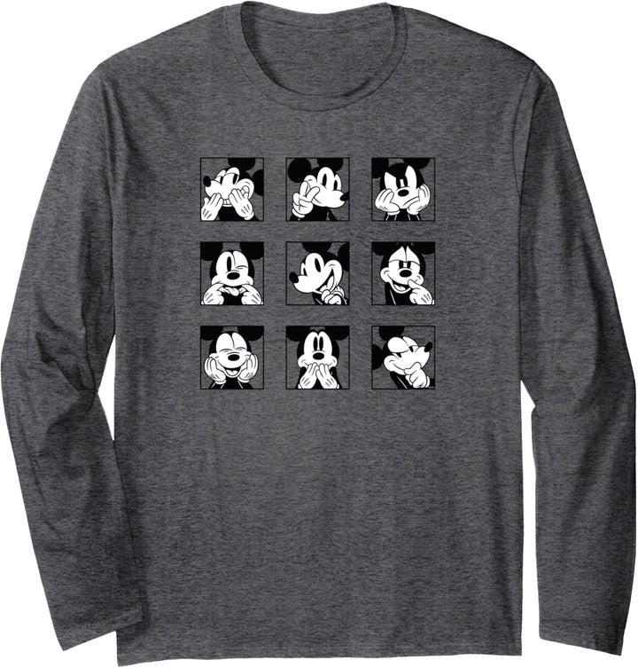 Disney Mickey Mouse Retro Panels Langarmshirt