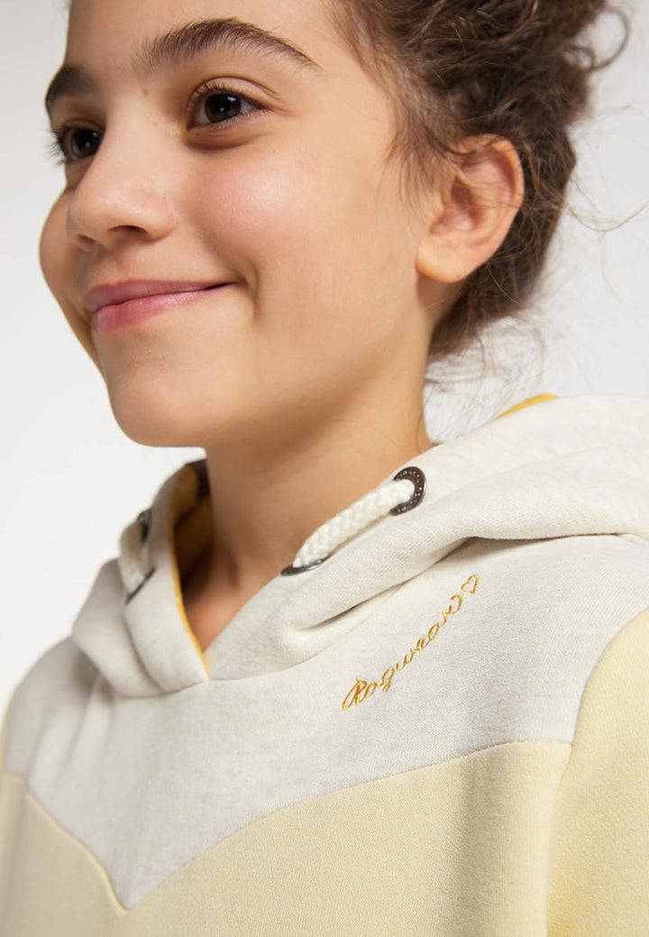 Ragwear Dyska Mädchen Sweatshirt Hoodie Sweater mit Kapuze mit Blockstreifen Pullover in sommerliche