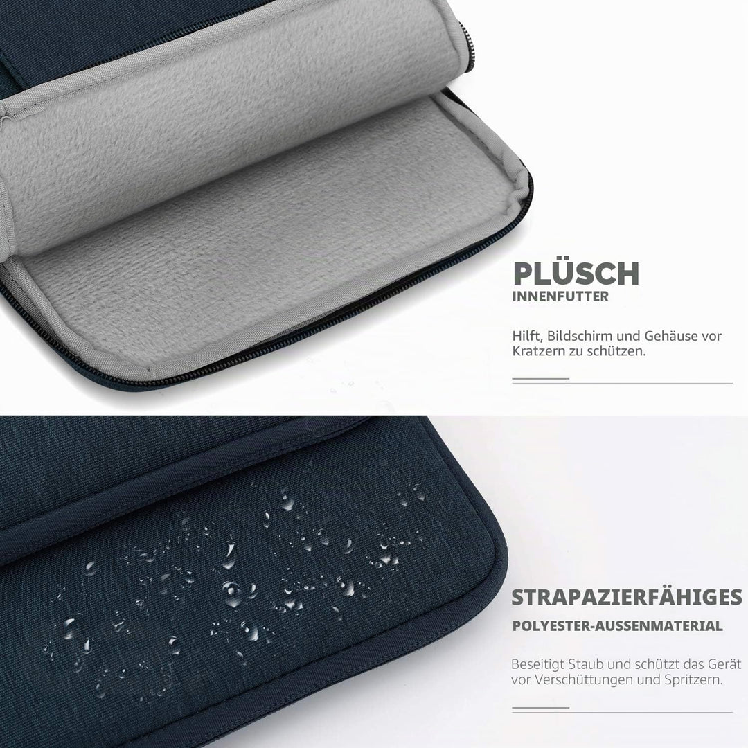MoKo 12.9 Zoll Tablet Hülle Kompatibel mit iPad Pro 12.9 M2 2022-2018, Galaxy Tab S8+ 12.4", Surface