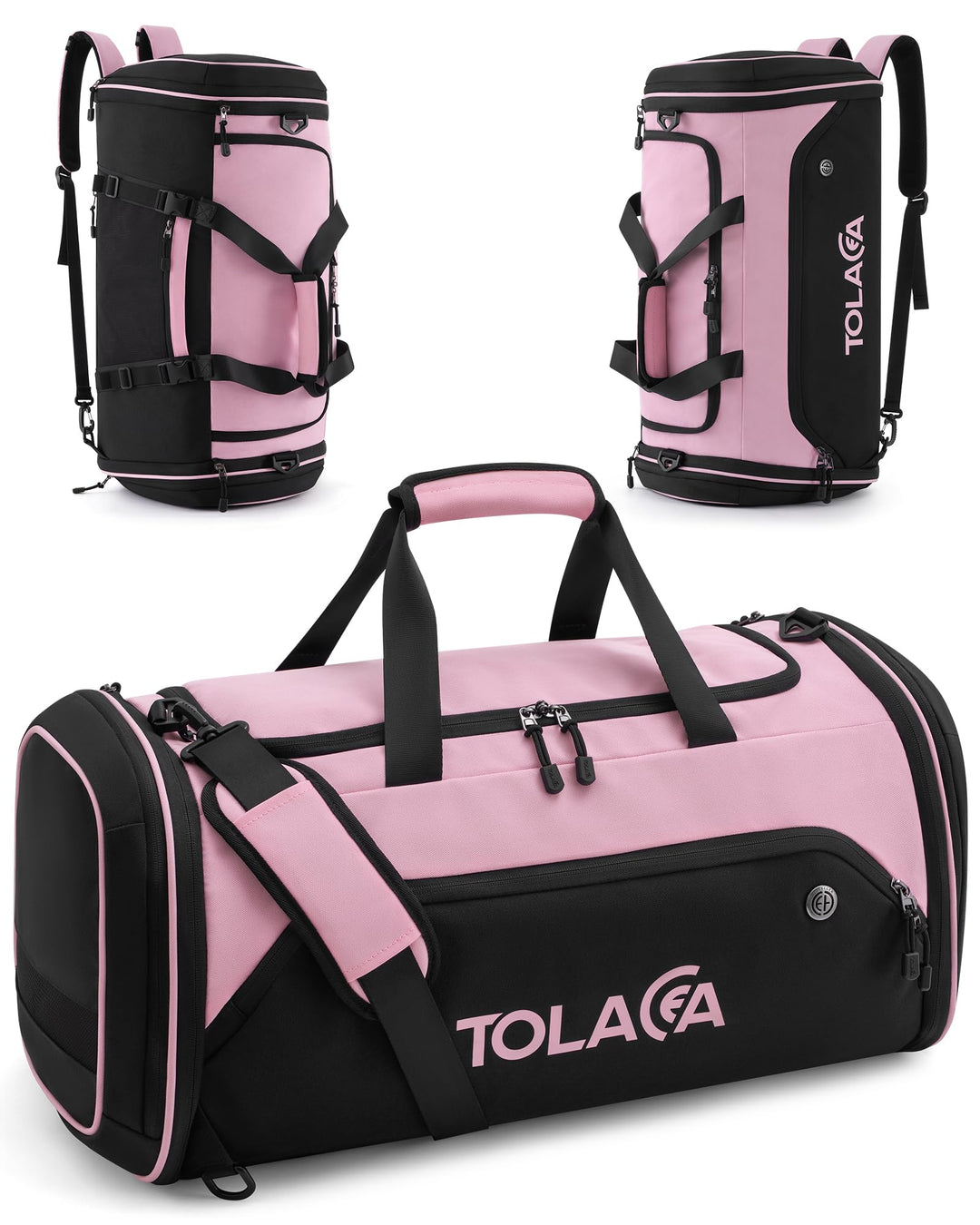 Tolaccea Sporttasche 56–70L für Herren & Damen – Erweiterbare Reisetasche mit Schuhfach & Nassfach,