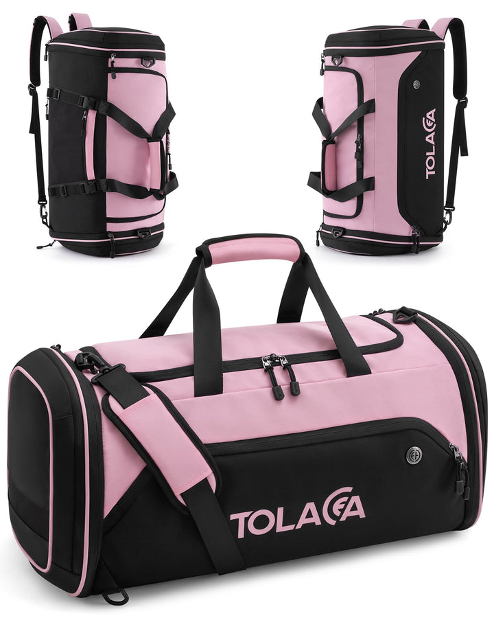 Tolaccea Sporttasche 56–70L für Herren & Damen – Erweiterbare Reisetasche mit Schuhfach & Nassfach,