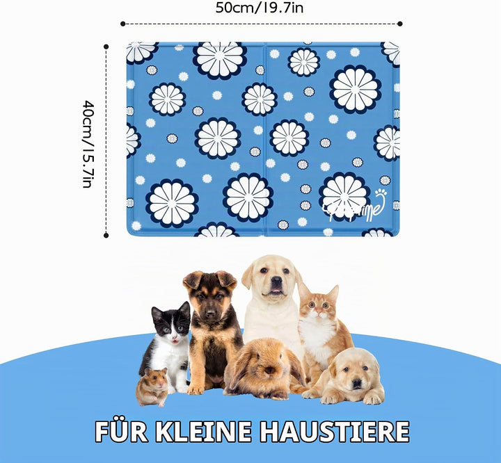 Pet Prime Hundekühlmatten 50x40cm, Kühlmatte für Hunde, Haustierkühlmatte für Kisten, Hundehütten un