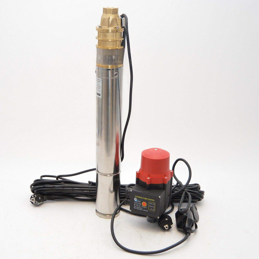 Tiefbrunnenpumpe 3" 750W 2400L/h 6 bar oder Tiefbrunnenpumpe mit Schaltautomatik