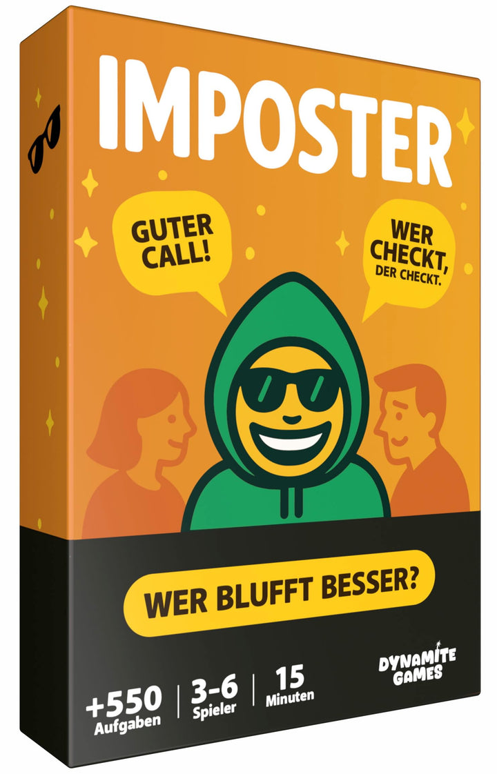 Imposter – Wer ist der Hochstapler? | +550 Aufgaben | das virale Partyspiel | Bluffen, Raten & Lache