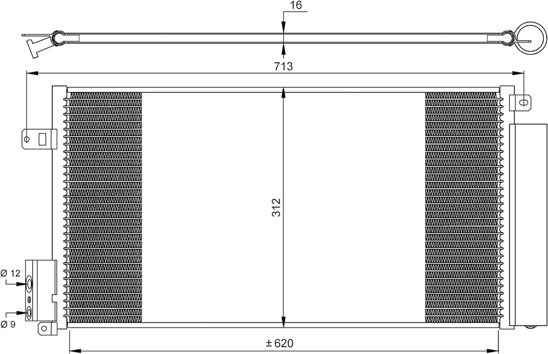 NRF 35750 Kondensator, Klimaanlage