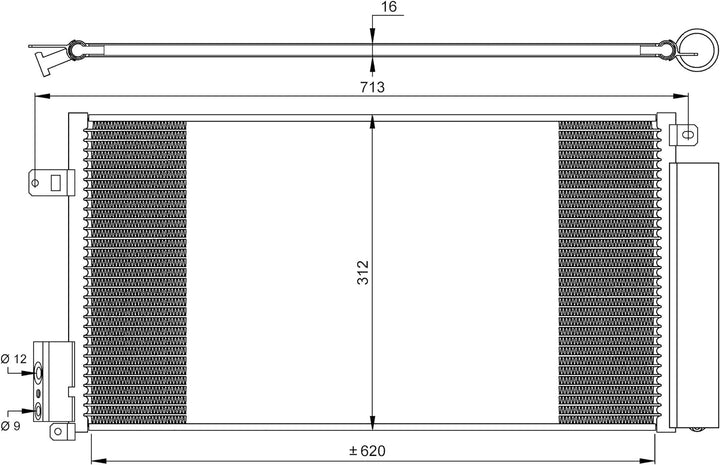 NRF 35750 Kondensator, Klimaanlage
