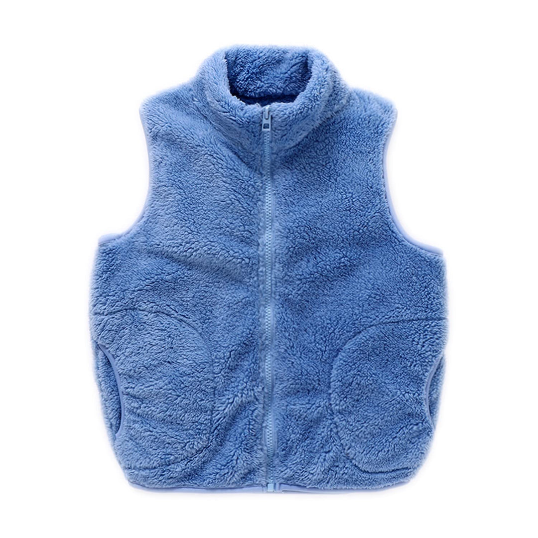 Kinder Fleece Weste Winter Baby Kleinkind Jungen Mädchen Eltern-Kind Fleeceweste Super Warm Plüsch S