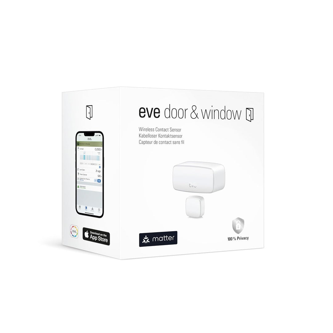 Eve Door &amp; Window (Matter) – Smarter Kontaktsensor für Türen &amp; Fenster, Haussicherheit, Aktivierung