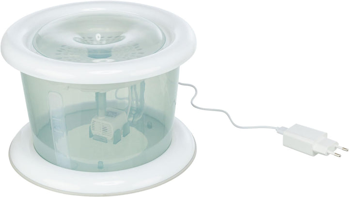 TRIXIE 24464 Wasserautomat Bubble Stream, 3 l/ø 24 cm, blau/weiss, T24464, Black, 1,5l, Bubble Strea
