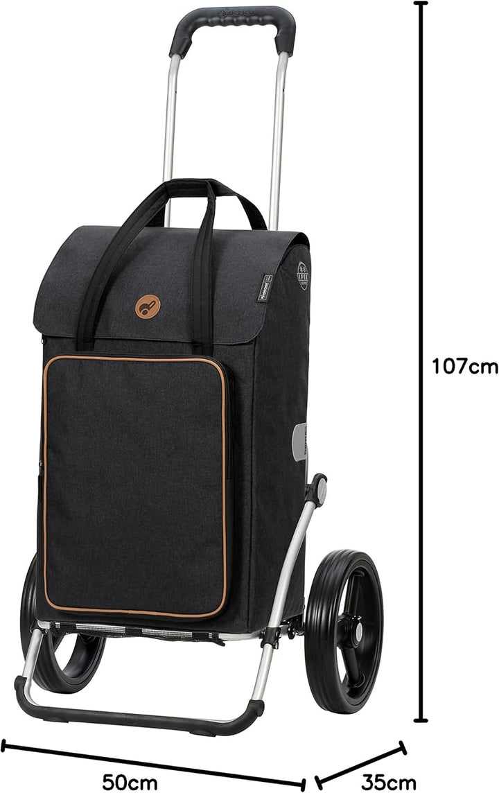 ANDERSEN Einkaufstrolley - Royal Shopper Ipek BO schwarz 45 L Einkaufsroller,isoliert,Kühltasche,vie