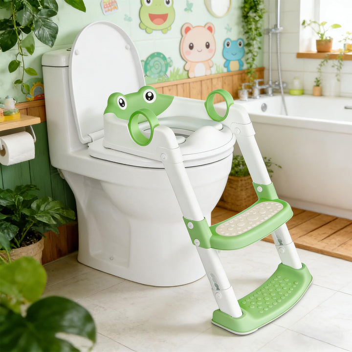 Toilettensitz Kinder mit Treppe,Toilettentrainer für Kind,Toilettenleiter für Kind,2-in-1 kinder Toi