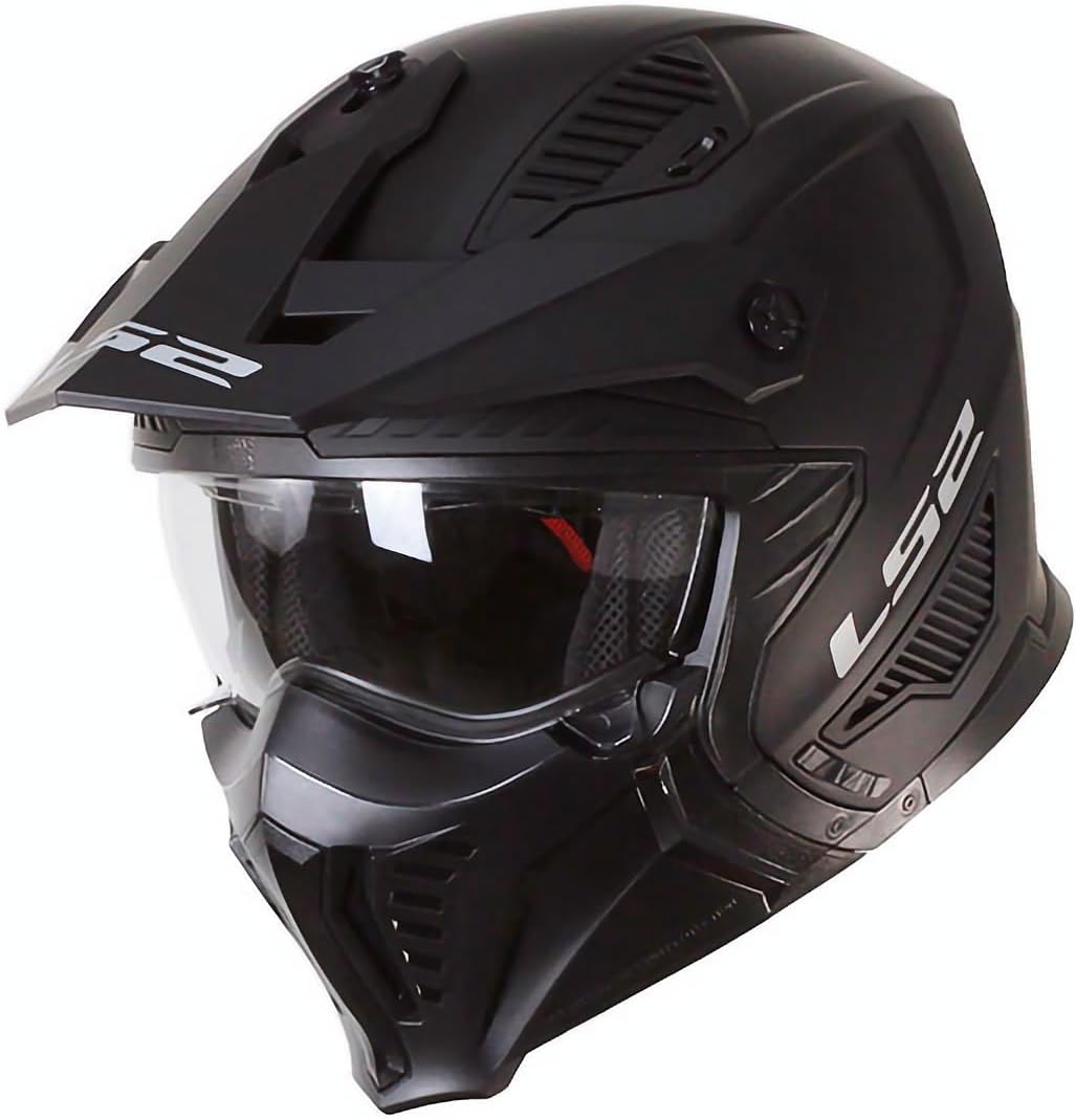 LS2, Jet modularhelme motorrad DRIFTER solid mat black 2206, S S Solid mat black, S Solid mat black