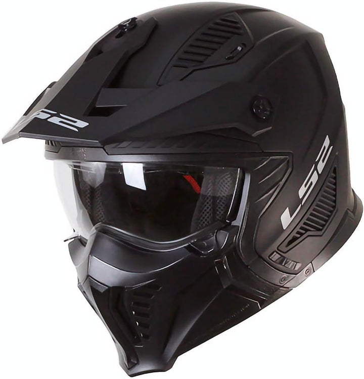 LS2, Jet modularhelme motorrad DRIFTER solid mat black 2206, S S Solid mat black, S Solid mat black