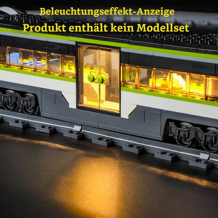 GEAMENT LED Licht-Set Kompatibel mit Lego Personen-Schnellzug (Express Passenger Train) - Beleuchtun