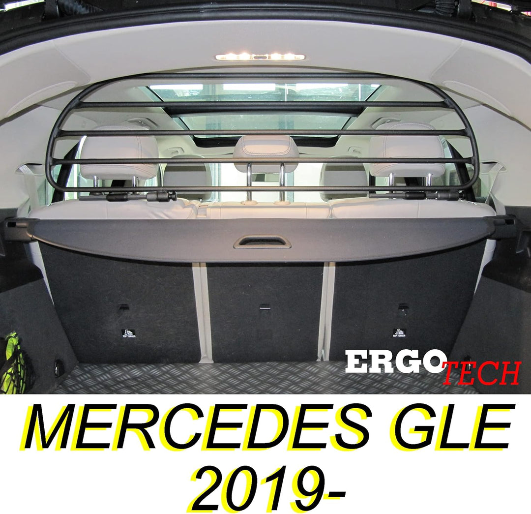 ERGOTECH Trenngitter Hundegitter Schutzgitter kompatibel mit Mercedes Gle (ab BJ 2019) RDA65HBG-XXS,