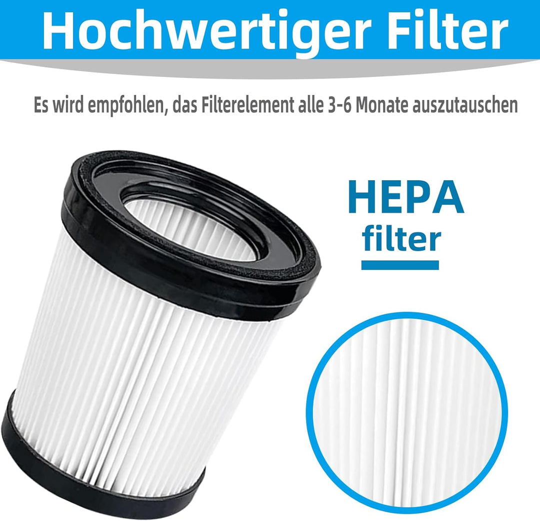 6 Stück HEPA Filter für Lubluelu 202 Ersatzfilter für Fabuletta FSV001 FSV101, Staubsauger Filter fü