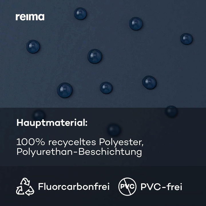 Reima Lampi Regenjacke Kinder Wasserdicht - Reissverschluss vorne Jacken für Jungen, Mädchen, Abnehm