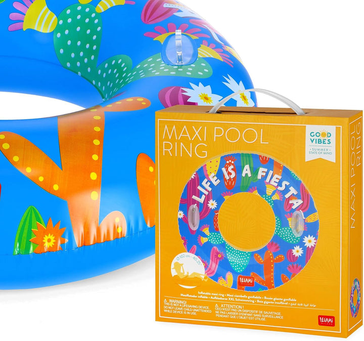 Legami - Pool aufblasbare Donut, Maxi aufblasbare Donut für Kinder und Erwachsene, Meer Strand aufbl