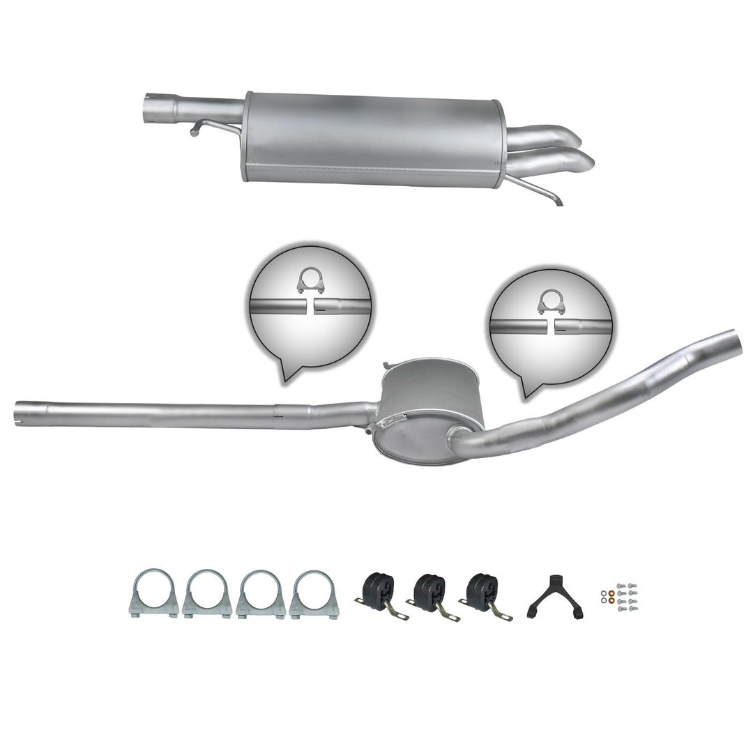 Ferroz Export Ersatz für Auspuffanlage VW PASSAT B5 FL 1.9 TDI 130PS 2.0 TDI Auspuff