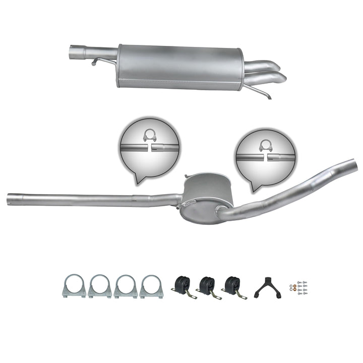 Ferroz Export Ersatz für Auspuffanlage VW PASSAT B5 FL 1.9 TDI 130PS 2.0 TDI Auspuff