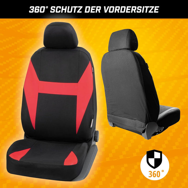 Walser Auto-Sitzbezug Caledon 2 Vordersitzbezüge, Universal PKW-Sitzbezüge Polyester, Auto-Schonbezü