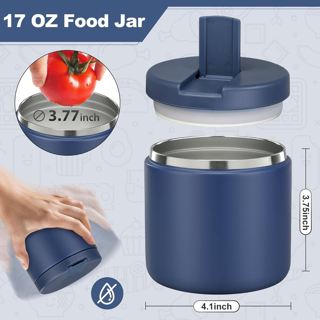 Itslife Thermobehälter für Essen 560ml, Edelstahl Warmhaltebebehälter, Auslaufsicherer Lunchbehälter