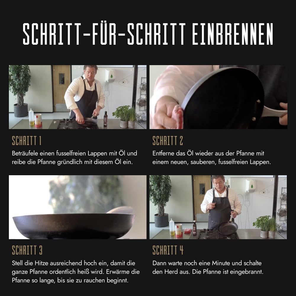 SKOTTSBERG Schmorpfanne 31.5 cm Gusseisen-Bräter Schmortopf mit Deckel, Backofen -& Induktionsgeeign