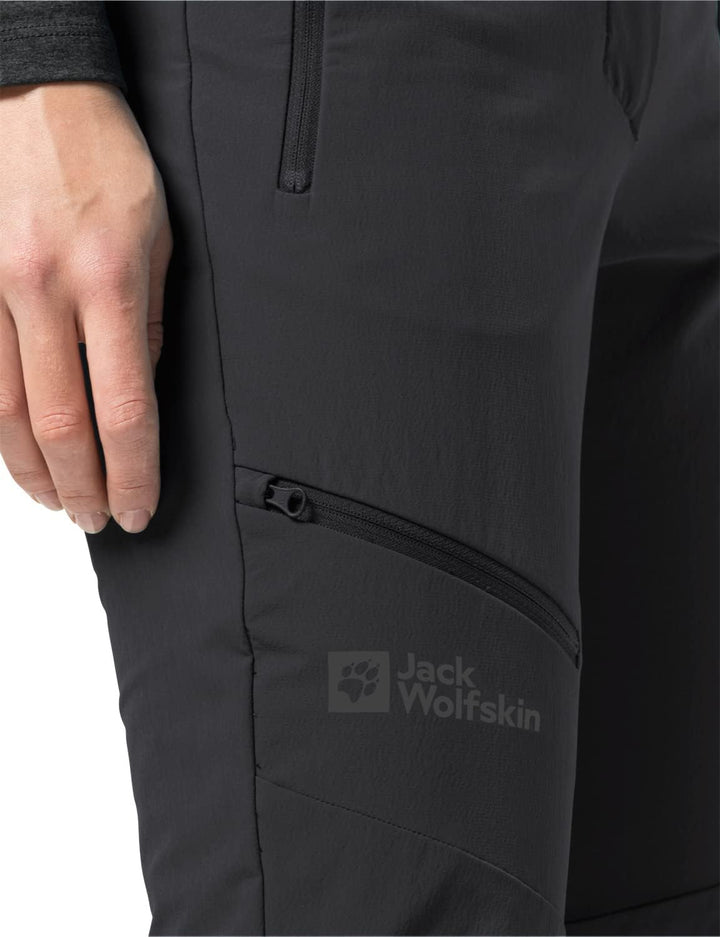 Jack Wolfskin Damen Holdsteig Wanderhose 42 Schwarz, 42 Schwarz