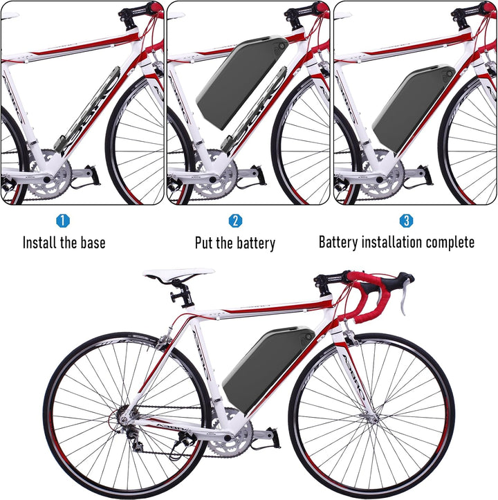 Yasco (Germany Warehouse) 52V 25Ah Ebike Akku 52V Elektrisch Fahrrad Akku mit Ladegerät, 40A BMS Sch
