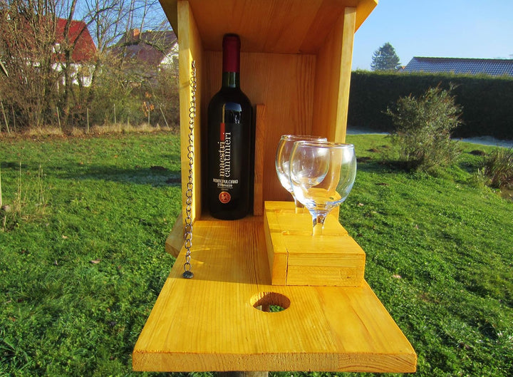 Vogelhaus,Nistkasten, Vogelhäuschen ` Papas Schnaps Bar, Zwitscherkasten` Gross